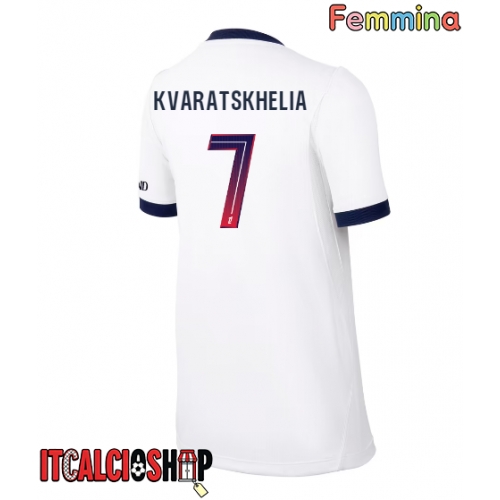 Paris Saint-Germain Khvicha Kvaratskhelia #7 Seconda Maglia Femmina 2026-27 Manica Corta